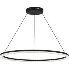 Подвесной светильник ST Luce SL1018 SL1018.413.01 черный/прозрачный LED 1*54W 4000K кольцо