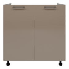 шкаф напольный для мойки Мокко глянец 820х800х504мм 2 двери МДФ/ЛДСП