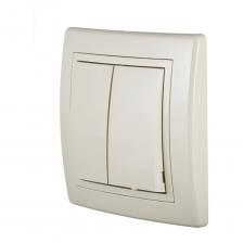 Альтернативный двухклавишный выключатель Aling-conel PRESTIGE 6072.99