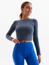 Лонгслив женский MINAKU: Basic line, графитовый, размер 48