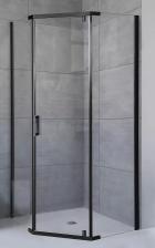 Душевой уголок Royal Bath TR 80х80 профиль черный стекло прозрачное
