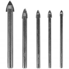 Набор сверл по стеклу и керамике Deli DH-CZZ005-ED1– 5 профессиональных сверл для аккуратной работы с хрупкими материалами. В кейсе вы найдете инструменты диаметром 4, 5, 6, 8 и 10 мм из твердого сплава YG6X. Что в комплекте: 5 сверл с цилиндрическим хвостовиком (4/5/6/8/10 мм) Твердосплавные напайки YG6X для долгой работы Удобный пластиковый кейс для хранения Специальная заточка для чистого реза без сколов Почему это удобно: Легко сверлят кафель, стекло и керамику Не тупятся при работе с твердыми материалами Полный набор популярных диаметров в одном кейсе Цилиндрический хвостовик подходит для большинства дрелей Чистые отверстия без трещин и сколов Для каких работ: Монтаж сантехники и зеркал Установка мебельной фурнитуры Работа с плиткой и керамогранитом Сверление витражного стекла Ремонтные и отделочные работы