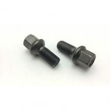 Болт колёсный чёрный для VAG (Volkswagen, Audi, Skoda, Seat), аналог 8D0601139D М14х1.5 27 мм полусфера