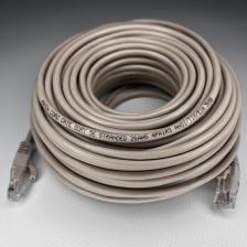 Патч-корд 25 м Голд Мастер UTP 5е RJ45 интернет кабель 25 метров LAN сетевой Ethernet патчкорд серый (NA102--25M), контакты blade с позолотой 03FU