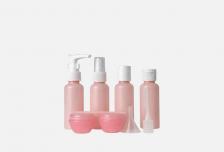 Набор дорожных флаконов TRAVEL SET pink 9 шт YOUR HOUSER