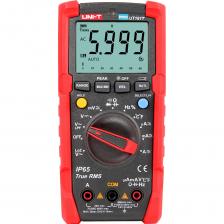 Предназначен для широкого спектра измерений и диагностики. Используется в электронике, электротехнике и многих других областях. Сохраняет настройки измерения даже после перезагрузки. Прибор измеряет истинное среднеквадратичное значение True RMS, а также пиковое значение. Предусмотрена функция измерения переменного тока LoZ (режим измерения при пониженным входном сопротивлении). Мультиметр предлагает высокую точность измерения температуры с разрешением до 0.1°C ,что позволяет получать точные и надежные данные о температуре окружающей среды или измеряемого объекта.