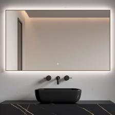 Зеркало Armadi Art 543-120 70 с подсветкой, диммером, с антизапотевателем, золото