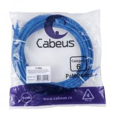 Cabeus Патч-корды (сетевые, телефонные) Cabeus Патч-корд U/UTP, категория 6, 2xRJ45/8p8c, неэкранированный, синий, LSZH, 5м [PC-UTP-RJ45-Cat.6-5m-BL-LSZH]