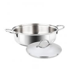 Barazzoni Сотейник с крышкой из нержавеющей стали 266104022/к, 2.2 22 см (266104022/к)