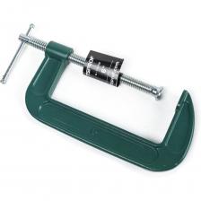 Металлическая G-образная струбцина предназначена для крепления к поверхности стола заточных устройств. Имеет максимальный диапазон зажима 6"(150 мм). Основу струбцины составляет изогнутая чугунная рама, для прижима применяется винтовой механизм.