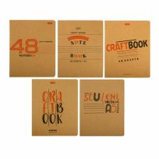 Тетрадь 48 листов, в клетку, «КРАФТ», обложка крафт-картон, блок офсет 65 г/м?, МИКС