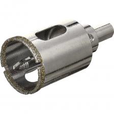 Коронка алмазная по керамограниту Коронка алмазная по керамике и стеклу 32 мм с центрирующим сверлом TGS (цилиндрический хвостовик 8мм) TORGWIN T432945