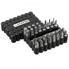 Набор, Stayer Master 26085-H33: Биты Cr-V, с магнитным адаптером, в ударопрочном держателе, 33 предмета