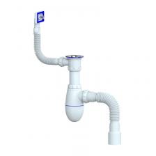 Сифон с переливом для раковины для кухни 1.1/2" х 40 Unicorn B422