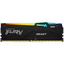 Оперативная память Kingston DDR5 16GB 5600MHz FURY Beast RGB Black (KF556C40BBA-16)