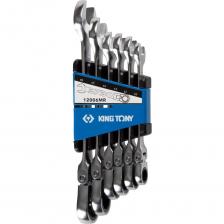 Набор комбинированных трещоточных ключей KING TONY 10-19 мм, 6 предметов 12006MR