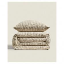 Плед ZARA HOME Мини покрывало из хлопка с текстурой вафля 180 x 250 см