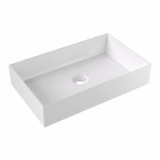 Alice Раковина SPY Rectangular 60x38хВ12, накладная, без отверстия под смеситель, белый глянцевый