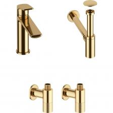 Смеситель для накладной раковины Смеситель для раковины в ванную комнату Wellsee ICON! for life в наборе 4 в 1 201000123