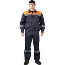 Костюм URSUS ЛЕГИОН темно-синий/оранжевый КОС817-003; 56-58, 170-176