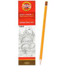Карандаш чернографитный 2B Koh-I-Noor 1500, комплект 12 штук (880472)