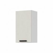 Кухонный модуль, навесной, Стендмебель, Пасаденна, ШВ400, Белый / шелковый камень