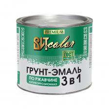Грунт-эмаль по ржавчине 3в1 Царицынские краски зеленая 1,8 кг 16067