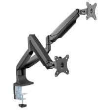 Крепежи для мониторов ONKRON G200 чёрный {Для двух экранов с диагональю 13"-32" Допустимая нагрузка: 2 x (1- 9 кг) VESA: 75x75, 100x100 мм} [4603728440613]