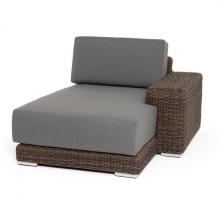 "Капри" кушетка из искусственного ротанга, цвет коричневый 4SIS арт.УТ-00009394