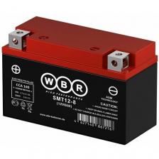 Мото аккумулятор стартерный WBR MT12-8 12В 8Ач (12V 8Ah) 85A (YT7B-BS, YT9B-BS, CT 1208) аккумулятор для мотоцикла, скутера, квадроцикла, снегохода