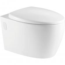 Унитаз подвесной безободковый под инсталяцию HOLLER - это идеальное сочетание современного дизайна, инновационных технологий и безупречного качества. Изготовленный из высококачественного керамического фарфора, обогащенного кварцем и полевым шпатом, эта модель обладает высокой прочностью и долговечностью. Благодаря тщательному контролю качества на всех этапах производства, материал имеет гладкую и плотную структуру. Этот подвесной унитаз с микролифтом предназначен для монтажа с любой системой инсталляции. Безободковое исполнение гарантирует эффективный и равномерный смыв, упрощая уход за ним. В комплекте идет сиденьем из дюропласта, которое отличается высокой устойчивостью к химическим и бактериальным воздействиям. Сиденье имеет гладкое и приятное на ощупь покрытие, а микролифт обеспечивает мягкое и плавное опускание крышки.