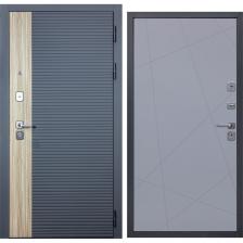 Дверь DIVA 76 2050x960 Правая Дуб Серая - Д11 Силк Маус УТ-00083140