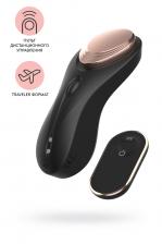 Вибратор в трусики Штучки-Дрючки "Petal", силикон, черный, 9,3см