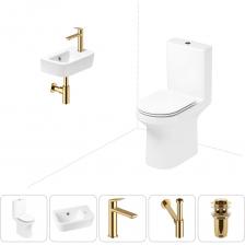 Комплексное предложение по специальной цене, включающее все необходимое для обустройства санузла или ванной комнаты.Готовое решение для туалетной комнатыЭлегантный вид напольного унитаза позволяет гармонично вписаться в интерьер современного санузла или ванной комнаты, наполняя его атмосферой роскоши и уюта.Санитарный фарфор Lavinia Boho имеет более твердую и гладкую поверхность, нежели сантехнический фаянс.Система антивсплеск увеличивает гигиеничность использования изделия и делает уборку более быстрой и простой.Компактная подвесная раковина Lavinia Boho One оптимально подходит для небольших ванных комнат или гостевых санузлов.Дизайнерская сантехника изготовлена в едином стиле: изделия прекрасно дополняют друг друга и формируют органичный тандем с элегантными аксессуарами.Внимание! Данная модель с правым – R-разворотом. Пожалуйста, убедитесь в правильности выбора нужной стороны.