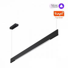 Подвесной линейный светильник Novotech Iter 359546 черный диммир. со сменой цв.темпер. (пульт ДУ/прилож. Smart Life) LED 12/24W 220V 3000-5700К