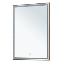 Зеркало с подсветкой прямоугольное 60х80 см в раме дуб рустикальный с сенсорным включением Lavelly Cube (00316677)