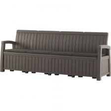 Диван садовый Helex Positano (мокко, 2340х658х898 мм)