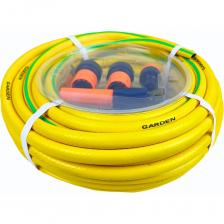 ПВХ поливочный трехслойный шланг Шланг поливочный НОВЭМ ПВХ, трехслойный армированный нитью гарден 1/2 (25) с фитингом