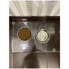 Коврик под миску для кошек и собак прозрачный 60x40 см антискользящий