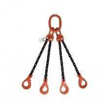 Четырехветвевой цепной строп ТРАСТ 4сц 11,5 тн, 2000 мм, с увеличенным звеном для автокрана, крюки самозапирающиеся, 8 класс 4687203984489