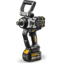 Гайковерт ударный аккумуляторный RT-IW2100 разработан специально для интенсивной эксплуатации в сложных условиях: на стройке, промышленных предприятиях, в автосервисах. Номинальный крутящий момент в 2100 Н·м позволяет быстро и эффективно работать с болтовым крепежом. Инструмент имеет 4 режима работы: 3 режима для выбора подходящего крутящего момента и автоматическую остановку, в котором при выкручивании инструмент автоматически остановится, когда болт будет ослаблен до определенной степени. Приводной квадрат 1" подходит для работы с крупным крепежом. Номинальный крутящий момент на 1 скорости — 900 Н·м Номинальный крутящий момент на 2 скорости — 1600 Н·м Номинальный крутящий момент на 3 скорости — 2300 Н·м Эргономичный корпус и прорезиненная рукоять с 3D текстурой обеспечивает удобный хват и не позволит выскользнуть инструменту даже при работе в перчатках. Дополнительная рукоятка для более удобной работы. Корпус гайковерта усилен ребрами жесткости для увеличения прочности. В корпусе инструмента расположена светодиодная подсветка для удобной работы в условиях низкой освещенности. Чтобы избежать потерю крепежа, гайковерт оснащен функцией автоматической остановки: при достаточном ослаблении крепежа инструмент остановится. Ударный гайковерт оснащен инновационной системой RVT, которая способствует гашению вибрации на рукоятке инструмента, для снижения усталости и негативного воздействия на запястный канал.