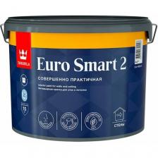 Краска акриловая Tikkurila Euro Smart 2 для стен и потолков, база A, 9л