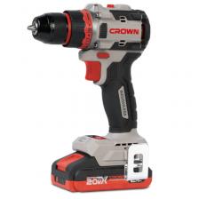 Аккумуляторная дрель-шуруповерт Crown CT21128HMX-2 BMC BL 21700, 20В, 2*2.0Ач, 6 скоростей, 30/50Нм, кейс