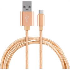 Кабель Energy ET-28, USB/Type-C, золотой (104100)