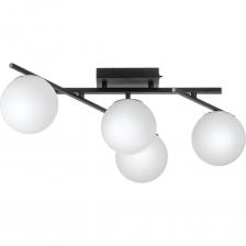 Преобразите ваш интерьер с потолочной светодиодной люстрой. Чёрное матовое покрытие с декоративными хромированными элементами добавит изысканности, а три плафона в форме шаров из матового оптического полимера создадут мягкое и равномерное освещение. Поворотные рожки позволят придать модели различные формы. Благодаря пульту дистанционного управления вы сможете легко регулировать яркость от 10 до 100%, цветовую температуру от 3000 до 5500К, выбирая любые оттенки тёплого, нейтрального и холодного света, создавая идеальную атмосферу для отдыха или работы. Доступно включение основных режимов света обычным настенным выключателем. Инфракрасный пульт ДУ в комплекте. Питание пульта - 2 батарейки формата ААА, напряжением 1,5V (не входят в комплект). Мощность изделия 36Вт, световой поток 4000Лм, индекс цветопередачи CRI>80. Светильник осветит помещение от 8 до 16м?. Свет безопасный для глаз, без мерцания и пульсаций. Крепление подходит для всех видов потолков, в том числе натяжных, тип крепления – планка.