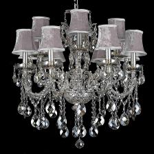 Люстра Catic 139/8+4 серебро/кофе