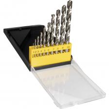 Набор сверл 1-10 мм, 10 шт, Р6М5, А1, пластиковый футляр ИНСТУЛС 00001518404