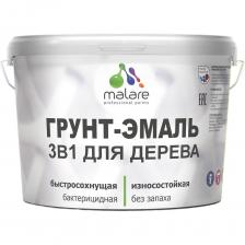 Грунт-Эмаль 3 в 1 Malare это cпециализированная краска-антисептик с добавлением воска для защитно-декоративного окрашивания любых деревянных поверхностей, как фасадных, так и интерьерных.Грунт-Эмаль 3 в 1 для деревянных поверхностей не только защищает покрашенное основание от атмосферных факторов, но и пропитывает и грунтует его, создавая прочное декоративное покрытие.Не содержит органических растворителей, безопасна для здоровья, без запаха.Материал рекомендован для творчества, а также для реставрации памятников архитектуры и исторических зданий.Выполнена по инновационной технологии Malare Multitech:Бельгийские нанокомпозитные добавки MMT.Финская система колорирования CPS-Color.Бисерный тип перетира компонентов (до 5 мкм).Технические данные:Норма расхода: расход на один слой: 10 м2/л по гладким поверхностям, подготовленным материалами Malare. Расход на рельефные поверхности не нормируется.Инструмент: кисть, валик, распылитель.Время высыхания: при температуре 25±2 °C и относительной влажности 50±5 %: 45-60 минут до нанесения 2-го слоя; 120 минут до полного высыхания.Стойкость к истиранию: 1 класс стойкости к истиранию по стандарту ISO 11998 / DIN EN 13 300.