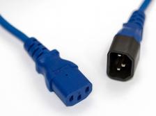 Шнур питания Hyperline PWC-IEC13-IEC14-0.5-BL C13-С14 проводник.:3x0.75мм2 0.5м 250В 10А (упак.:1шт) синий PWC-IEC13-IEC14-0.5-BL