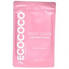 ECOCOCO Скраб для тела для увлажнения и сияния Гуава и Кокос Body Scrub Coconut Guava 220